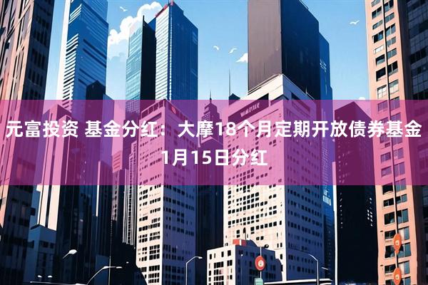 元富投资 基金分红：大摩18个月定期开放债券基金1月15日分红
